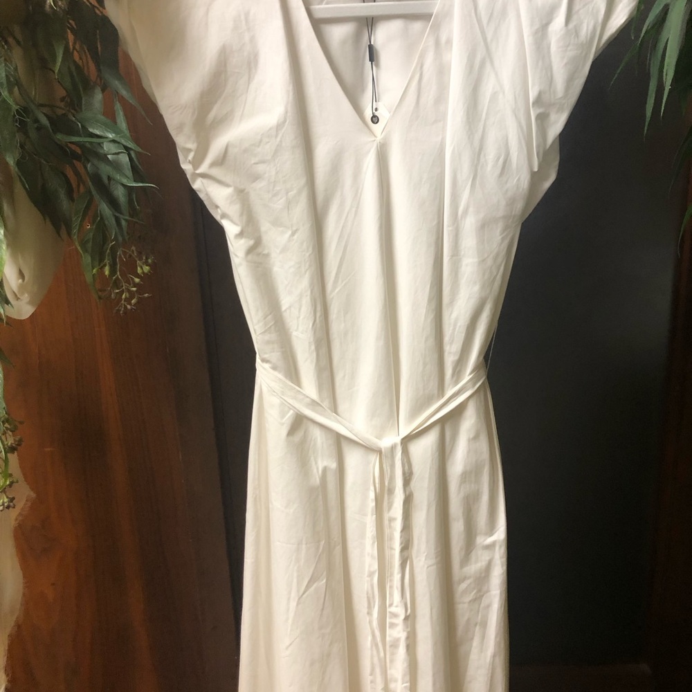 English Factory White V-Neck Dolman Sleeve Sundress